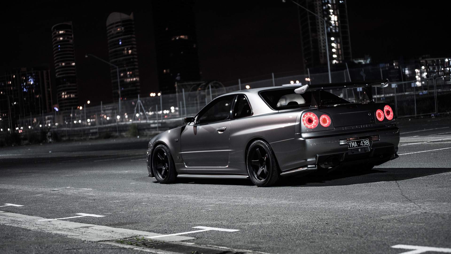 Nissan Skyline GT-R R34 Night  Holy Drift - HD Car Wallpapers and ....jpg
