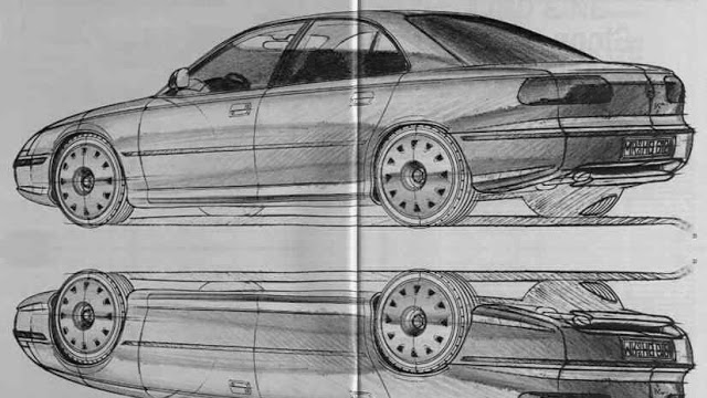 1992 Opel Omega B @ Sketch2.jpg