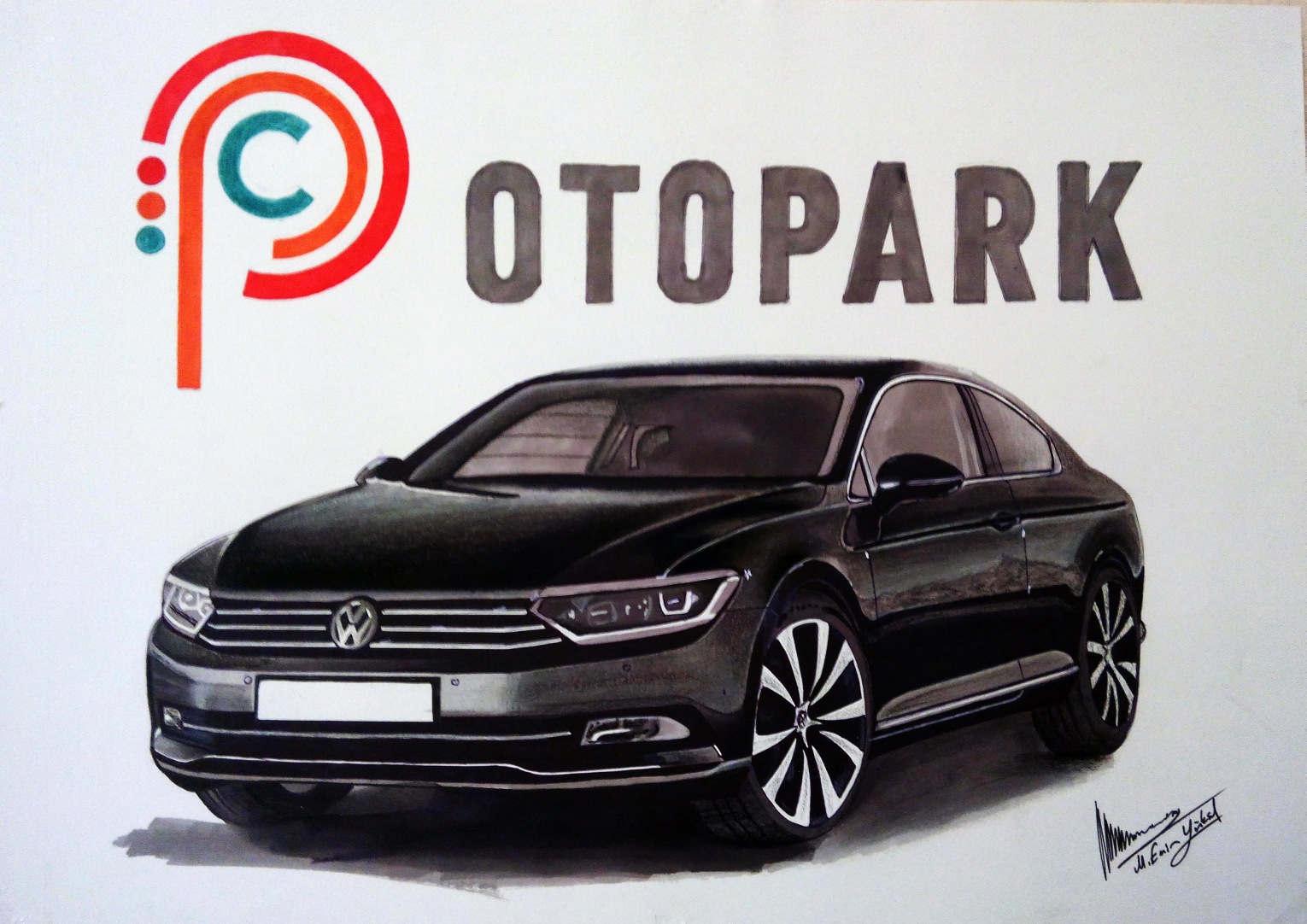 Volkswagen Passat b8 эскизы