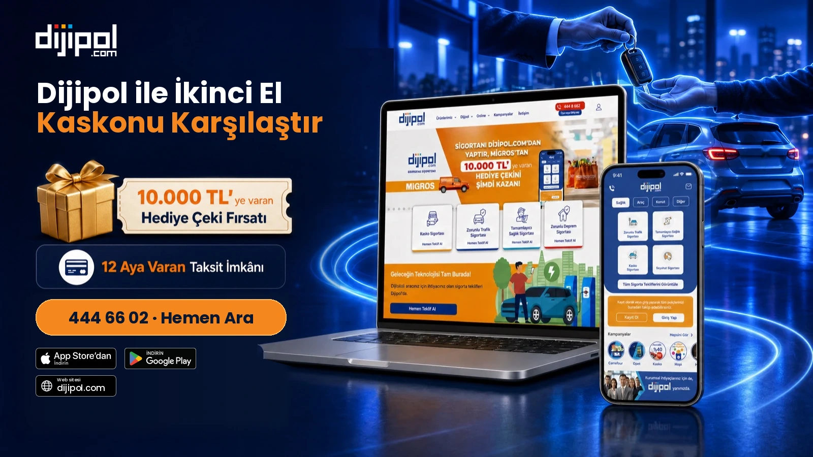 Dijipol’de ikinci el araç için kasko teminatı ve muafiyet nasıl değerlendirilir?